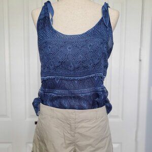 CONVERSE - NWOT - Blue & White Top Med